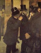 Edgar Degas In the Bourse oil painting on canvas